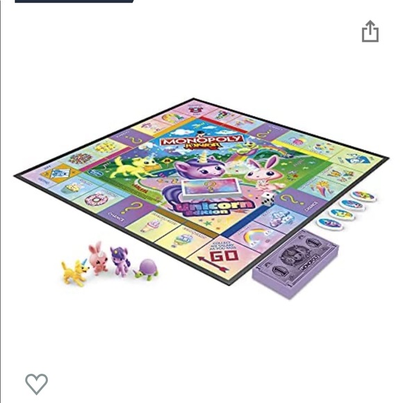 MONOPOLY Junior: Unicorn Edition Board Game nwt - Picture 3 of 6